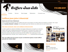 Tablet Screenshot of coiffurejeanjohn.com